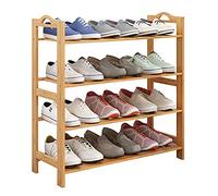 Vertical Shoe Rack Wooden Shoe for Small Spaces DIY Space-Saving Shoe Tower Slim High Storage Solution for Entryway Bedroom Corner Garage(A,25x70x67cm(10x28x26inch))