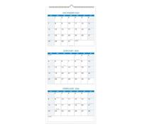 Vertical Yearly Wall Calendar - 3 Month Planning Organizer, Office Supply Schedule Layout, Clear Date Display Structure, Premium Paper Material | Easy Hanging Design, Practical Time Management Tool