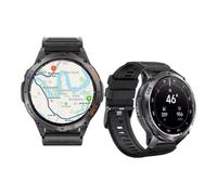 Verticore Reloj Inteligente Hombre con GPS, LED Linterna, Impermeable IP68, Llamadas Bluetooth, 530mAh Gran Batería 1,43'' AMOLED Pantalla Altitude/Brújula, Smartwatch Hombre para iOS Android.