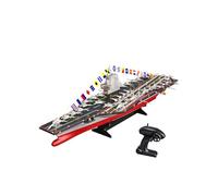 Verticronx Portaaviones RC, LHD-882 escala 1/458 2.4GHz doble motor de alta velocidad RC barco con luces LED, impermeable RTR control remoto buque de guerra para adultos principiantes