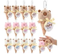 Vertintong 24 juegos de dijes de peluche de helado a granel con cinta de tarjetas de verano de profesor para finales de 2026