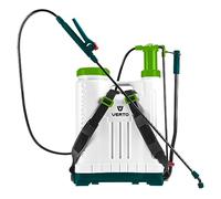Verto Pulverizador Profesional de Pistón, 20 L, Verde, Plástico, Pistola, A Prensión, Riego, Jardín, Incluye Instrucción, Salpicadura, Varias Boquillas, Correa para el Hombro