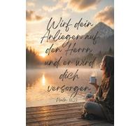 Vertraue auf den Herrn: Christliches Notizbuch | Psalm 55,23 | 120 linierte Seiten für Gebete, Gedanken & Glaubensmomente
