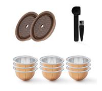 Vertuo,Discos reutilizables para cápsulas Vertuoline, 3 unidades para café vertuolina, cápsulas de silicona de grado alimenticio BENFUCHEN para cápsulas recargables Nespresso Vertuo