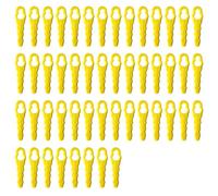 Veruydita 50 Cuchillas RAC158 compatibles con Ryobi Heavy Duty Blade RAC155 RAC157, Cuchillas de plástico de Nailon PA6 de 67 mm, Accesorio Duradero para Cortar Hierba Fina y arbustos