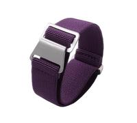 Veruying 18/20/22mm Correa deportiva de nylon suave elástico e impermeable, Morado, 20mm