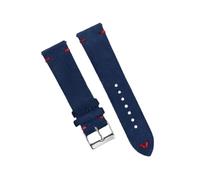 Veruying 18mm/20mm/22mm Reemplazo de correa de reloj de cuero de ante suave vintage con barra de resorte de liberación rápida