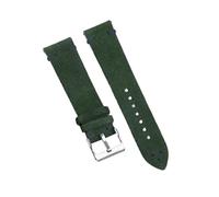 Veruying 18mm/20mm/22mm Reemplazo de correa de reloj de cuero de ante suave vintage con barra de resorte de liberación rápida