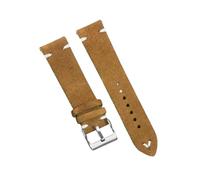 Veruying 18mm/20mm/22mm Reemplazo de correa de reloj de cuero de ante suave vintage con barra de resorte de liberación rápida