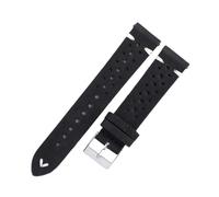 Veruying 20mm/22mm Reemplazo de correa de reloj de cuero nobuck transpirable poroso para reloj de cuarzo