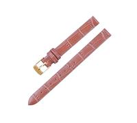 Veruying 8/10/12/14/16mm Reemplazo de correa de reloj de piel de vaca para mujer, suave y ligera, con patrón de bambú