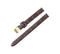 Veruying 8/10/12/14/16mm Reemplazo de correa de reloj de piel de vaca para mujer, suave y ligera, con patrón de bambú