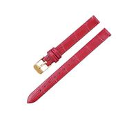 Veruying 8/10/12/14/16mm Reemplazo de correa de reloj de piel de vaca para mujer, suave y ligera, con patrón de bambú