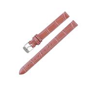 Veruying 8/10/12/14/16mm Reemplazo de correa de reloj de piel de vaca para mujer, suave y ligera, con patrón de bambú