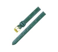 Veruying 8/10/12/14/16mm Reemplazo de correa de reloj de piel de vaca para mujer, suave y ligera, con patrón de bambú