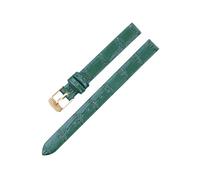 Veruying 8/10/12/14/16mm Reemplazo de correa de reloj de piel de vaca para mujer, suave y ligera, con patrón de bambú