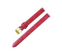 Veruying 8/10/12/14/16mm Reemplazo de correa de reloj de piel de vaca para mujer, suave y ligera, con patrón de bambú