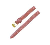 Veruying 8/10/12/14/16mm Reemplazo de correa de reloj de piel de vaca para mujer, suave y ligera, con patrón de bambú