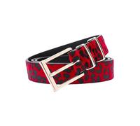 Veruying Cinturón de piel de vaca para mujer, pelo de caballo, estampado de leopardo de colores, 95-115cm, para vaqueros y chinos