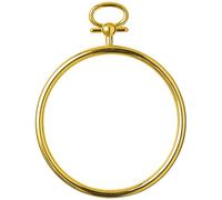 Vervaco Bastidor para Bordar Plastico CIRCULO DE Oro ca. 7 cm Aros De Bordado Materiales De Manualidades Punto De Cruz Accesorios Decorativos Creativas Manualidades DIY Adultos