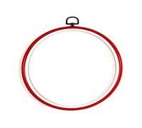 Vervaco Bastidor para Bordar Plastico ROJOca. 10 x 14 cm Aros De Bordado Materiales Punto De Cruz Accesorios Decorativos Creativas Manualidades DIY Adultos Marco, Rojo, 10 x 1 x 14 cm