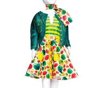 Vervaco Dress Your Doll Kit Costura Vestidos Muñecas Lucy Green Kit De Diseño De Moda para Niñas Telas Bonitas para Manualidadesca. 30 x 39 cm Costura para Principiantes Fashion Design Set