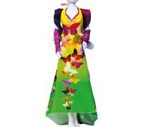 Vervaco Dress Your Doll Kit Costura Vestidos Muñecas MARÍA Mariposa Kit De Diseño De Moda para Niñas Telas Bonitas para Manualidadesca. 30 x 39 cm Costura para Principiantes Fashion Design Set