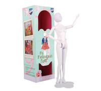 Vervaco Maniquí de modista Dress Your Doll plástico blanco articulado 29 cm 30 x 39 cm