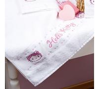Vervaco Kit de Serviette Hello Kitty Salle de Bain Lot d 2, Algodón, Multicolor, ca. 30 x 50 cm / 12" x 20"