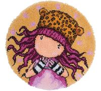 VERVACO Kit Alfombra Gancho De Pestillo Alfombras De Habitacion GORJUSS PERFECT LOVE DIY Manualidades Adultos Set Creativo Regalo Bordado Kit Principiantes ca. 70 x 70 cm Latch Hook Embroidery