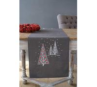 Vervaco Kit Bordado Camino De Mesa Set Completo Bordado Tela Impresa ÁRBOL DE Navidad Decoracion para Manualidades DIY Adultos Set Creativo Regalo ca. 38 x 138 cm Embroidery