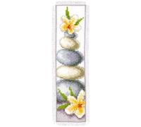 VERVACO Kit Bordado Punto De Cruz Contado Marcapáginas Manualidades Piedras Set Completo De Bordado para Principiantes Regalo para Amante De Libros ca. 6 x 20 cm Cross Stitch