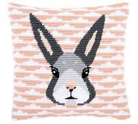 Vervaco Kit Completo Gobelino Inclinado Bordado Punto Largo Cojín DecorativoYVONNECreativo Regalo Bordado Kit Principiantes Manualidades Adultos Creativas ca. 40 x 40 cm Long Stitch Embroidery