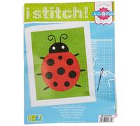 VERVACO Kit Creativo Niños Kit Bordado Punto De Cruz Manualidades MARIQUITADIY Niños Creativo Regalo Set Principiantes Canvas para Bordar ca. 12,5 x 16 cm Kids Crafts Cross Stitch