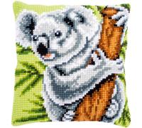 Vervaco kit de punto de cruz estampado cojín "Koala", 40x40cm, DIY