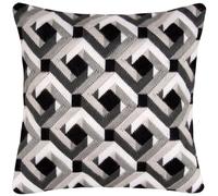 Vervaco Kit De Punto Largo DIY Cojin Decorativo Sofa Blanco Y Negro Creativo Regalo Bordado Kit Principiantes Manualidades Adultos Creativas ca. 40 x 40 cm Long Stitch Embroidery