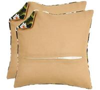 VERVACO Kit Dorso De Cojín con Cremallera BEIGE SET DE 2 Accesorios De Punto De Cruz ca. 45 x 45 cm Telas Costura Parte Trasera Para Cojín Manualidades Adultos Decoracion Bordar Kit