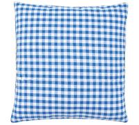 Vervaco Kit Dorso De Cojín con Cremallera Cuadros Azules Y Blancos Accesorios De Punto De Cruz ca. 30 x 30 cm Telas Costura Parte Trasera para Cojín Manualidades Adultos Decoracion Bordar Kit