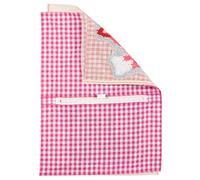 Vervaco Kit Dorso De Cojín con Cremallera Cuadros Rosa Y Blanco Accesorios De Punto De Cruz ca. 45 x 62 cm Telas Costura Parte Trasera para Cojín Manualidades Adultos Decoracion Bordar Kit
