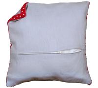 Vervaco Kit Dorso De Cojín con Cremallera Gris Accesorios De Punto De Cruz ca. 45 x 45 cm Telas Costura Parte Trasera para Cojín Manualidades Adultos Decoracion Bordar Kit