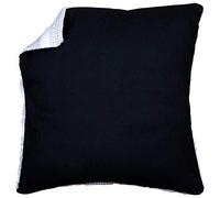 Vervaco Kit Dorso De Cojin Negro Accesorios De Punto De Cruz ca. 45 x 45 cm Telas Costura Parte Trasera para Cojín Manualidades Adultos Decoracion Bordar Kit