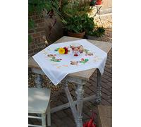 Vervaco Kit nappe Famille de poule, Colores Variados, No se aplica