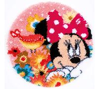 Vervaco - Kit para Alfombra con Forma de Minnie psst He un Secreto de Ganchillo de Punto de Kit de Punto de Cruz, Multicolor