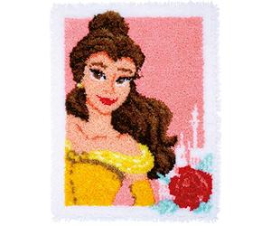 Vervaco - Kit para Alfombra Enchanted Belleza Alfombra con Forma de Ganchillo de Punto de Kit de Punto de Cruz, Multicolor