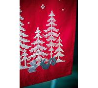 Vervaco Kit Punto Cruz Camino De Mesa Kit Completo Bordado Tela Impresa NATURALEZA NAVIDEÑA Decoracion Para Manualidades Principiantes Completo DIY Adultos Set Creativo Regalo ca. 30 x 105 cm