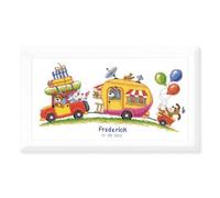 VERVACO Kit Punto De Cruz Bebe Nacimiento Regalos DIY Completo DE Vacaciones Creativo Manualidades Creatividad Adultos Decoracion Pared Bordar Kit Principiantes ca. 40 x 21 cm Cross Stitch