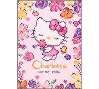 VERVACO Kit Punto De Cruz Bebe Nacimiento Regalos DIY Completo HELLO KITTY FLORES DELICADAS Creativo Manualidades Creatividad Adultos Decoracion Pared Bordar Kit Principiantes ca. 21 x 30 cm