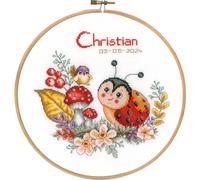 VERVACO Kit Punto De Cruz Bebe Nacimiento Regalos DIY Completo MARIQUITACreativo Manualidades Creatividad Adultos Decoracion Pared Bordar Kit Principiantes ca. 20 x 20 cm Cross Stitch