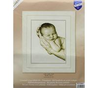 VERVACO Kit Punto De Cruz Bebe Nacimiento Regalos DIY Completo TAN PEQUEÑO Creativo Manualidades Creatividad Adultos Decoracion Pared Bordar Kit Principiantes ca. 20 x 25 cm Cross Stitch