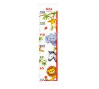 VERVACO Punto De Cruz Medidor De Altura para Niños Cuco Regalos DIY Completo Creativo Manualidades Creatividad Adultos Decoracion Pared Bordar Kit Principiantes ca. 18 x 70 cm, Cotton, Multicolor